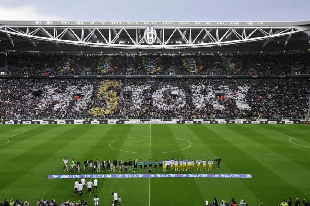 Coreografia celebrativa dei 5 scudetti consecutivi